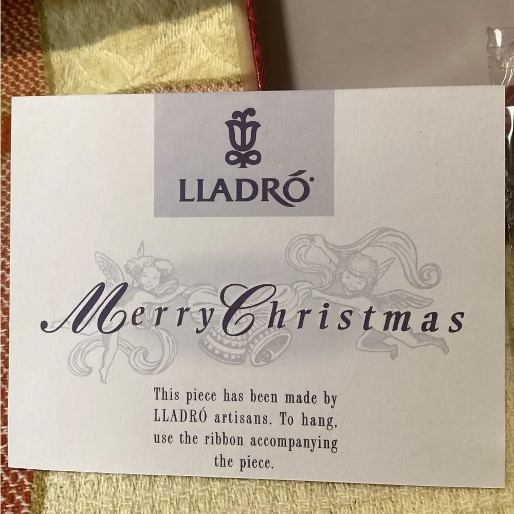 Lladro Merry Christmas Baby's First Ornament Dated 2000 New in Box Boy or Girl